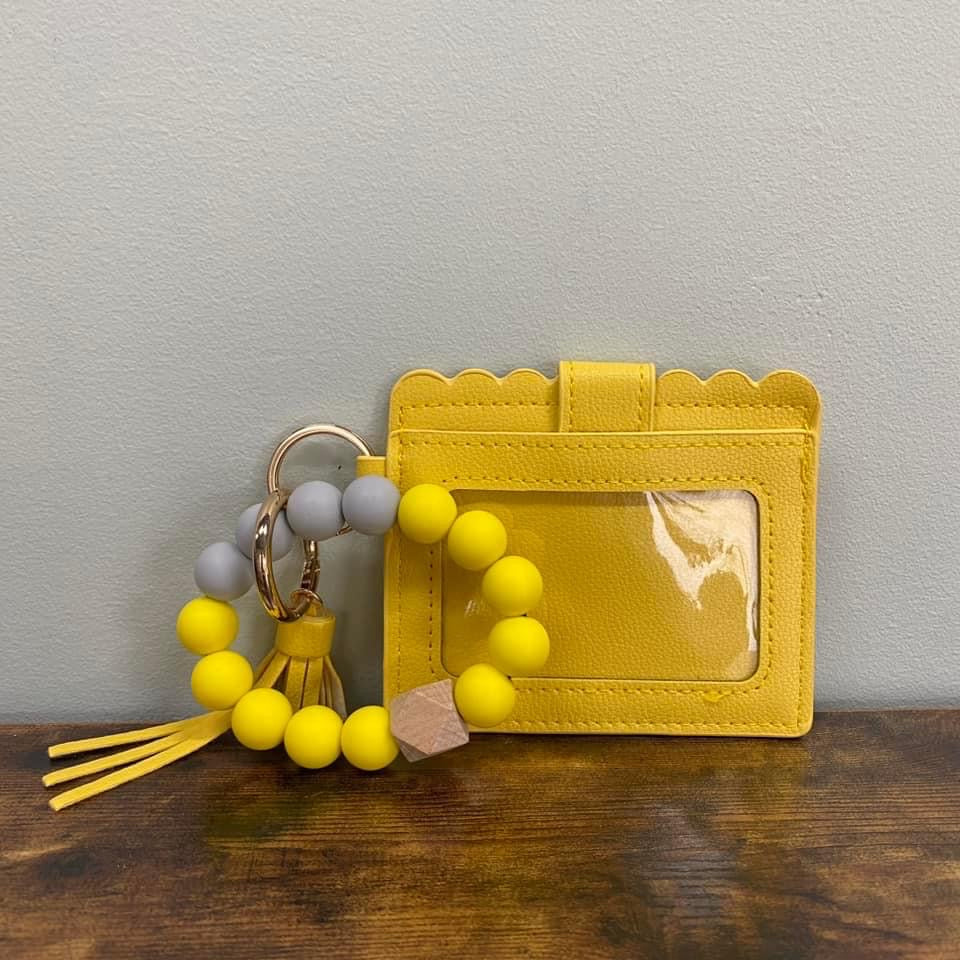 Bracelet Keychain with Card Holder