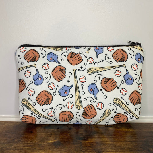 Pouch - Baseball Things Blue