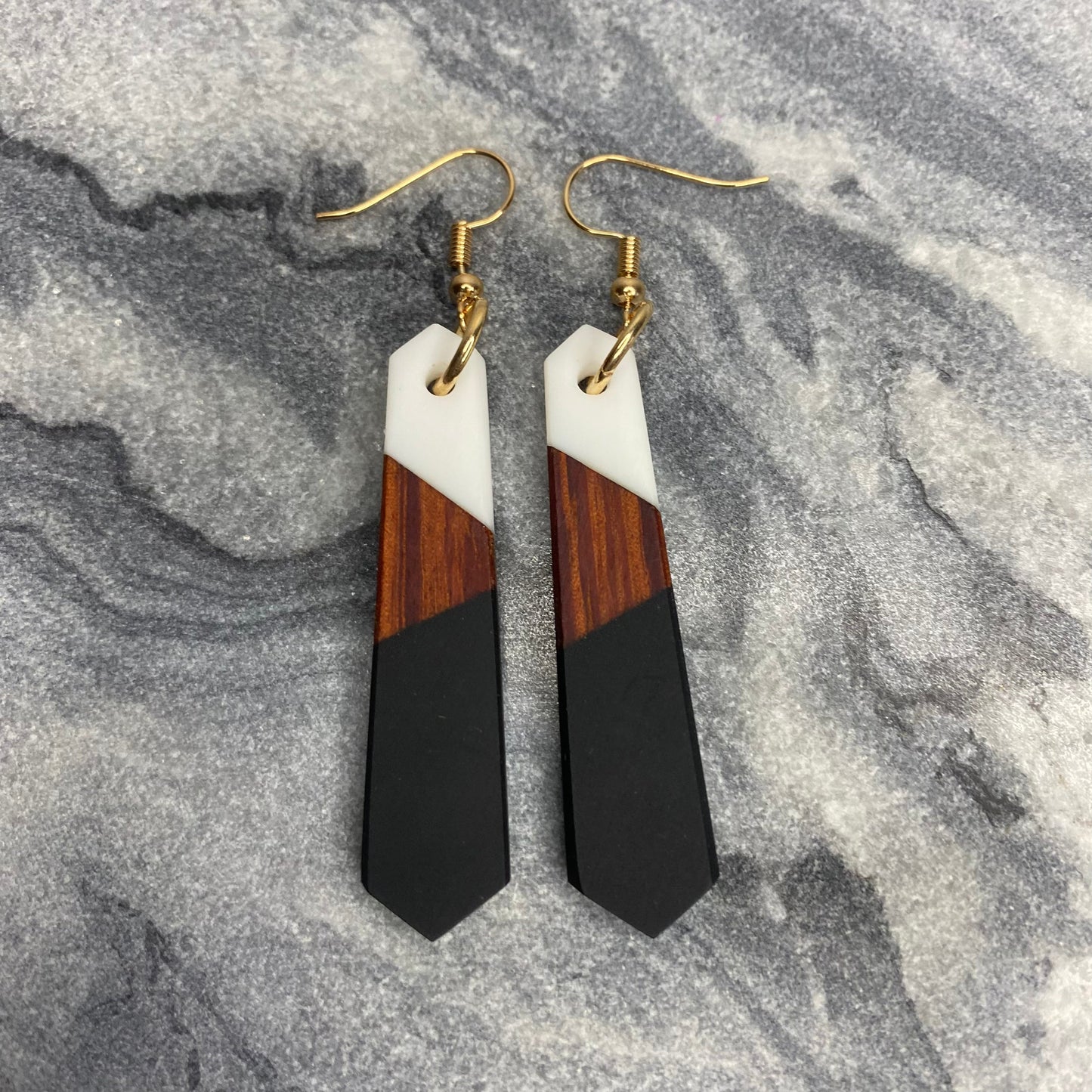 Dangle Earring - Wood & Acrylic