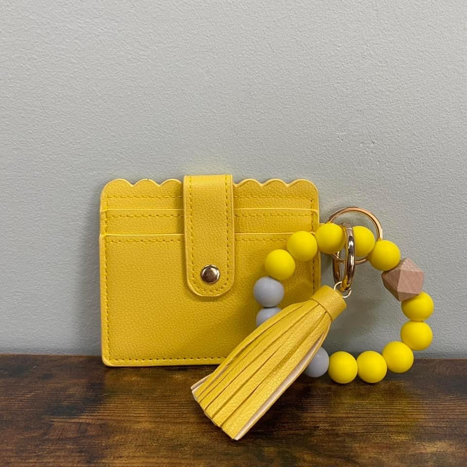Bracelet Keychain with Card Holder