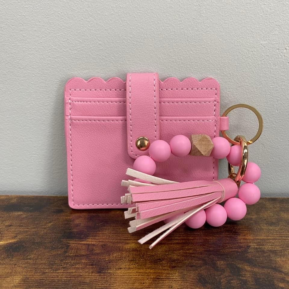 Bracelet Keychain with Card Holder