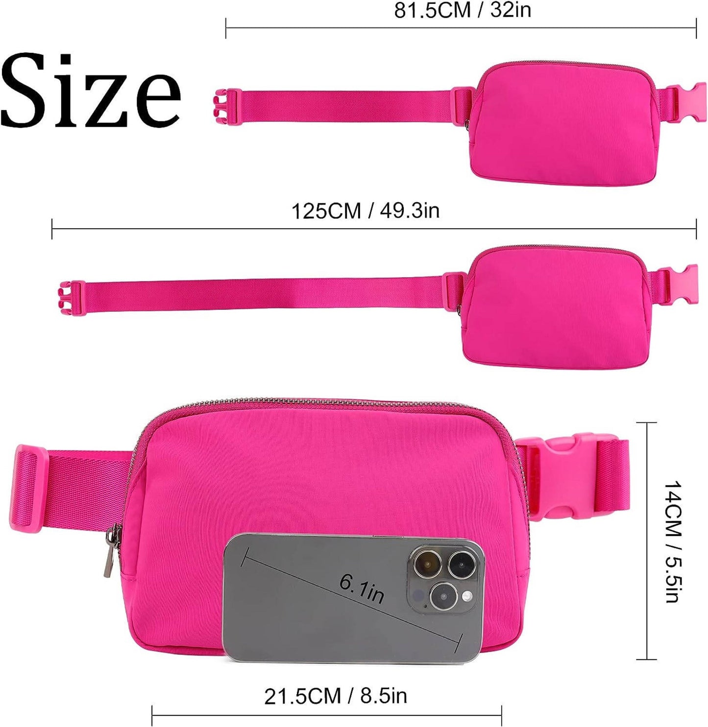 Nylon Belt Bag - Crossbody and Fanny