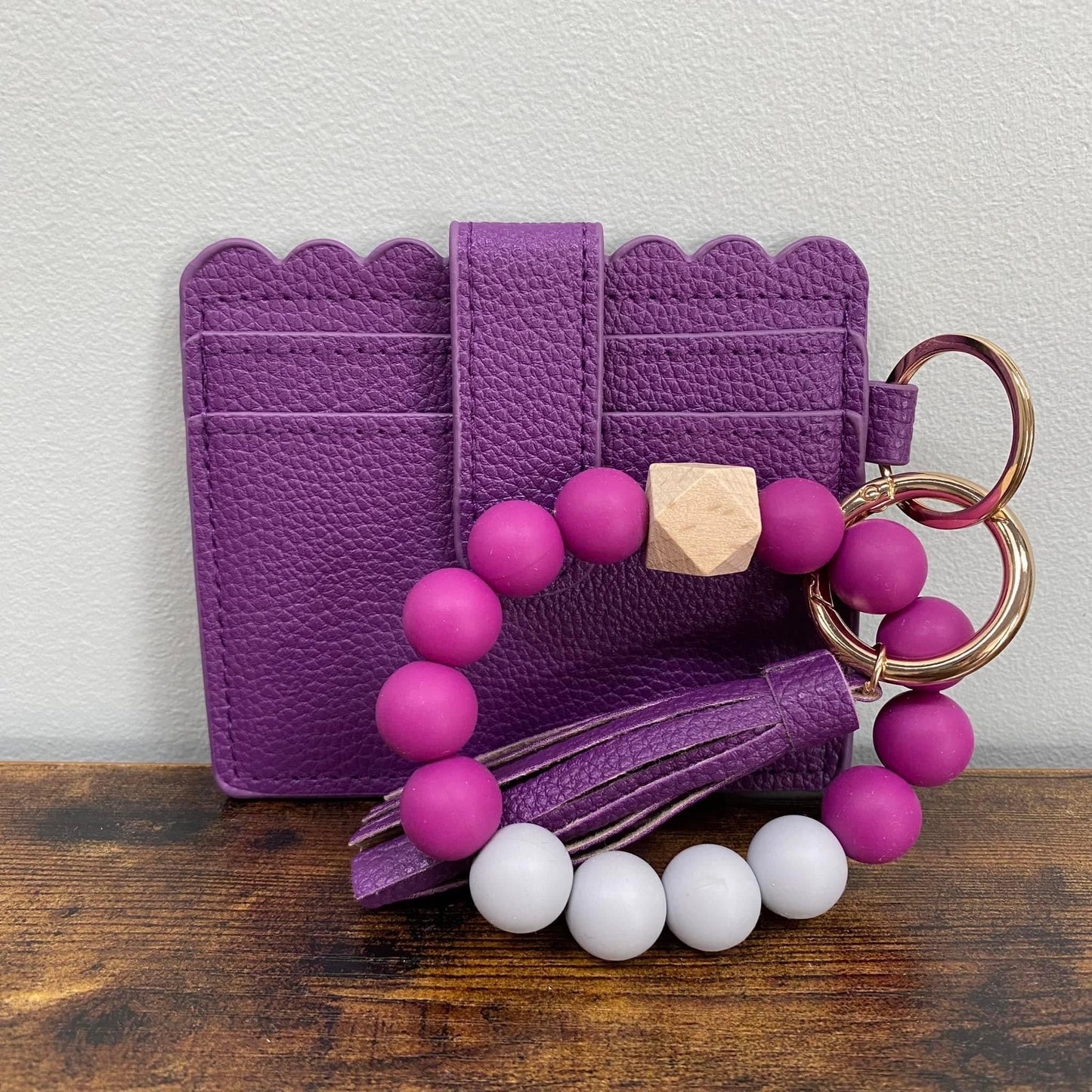 Bracelet Keychain with Card Holder