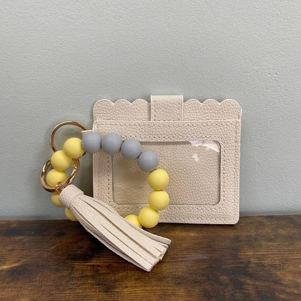 Bracelet Keychain with Card Holder
