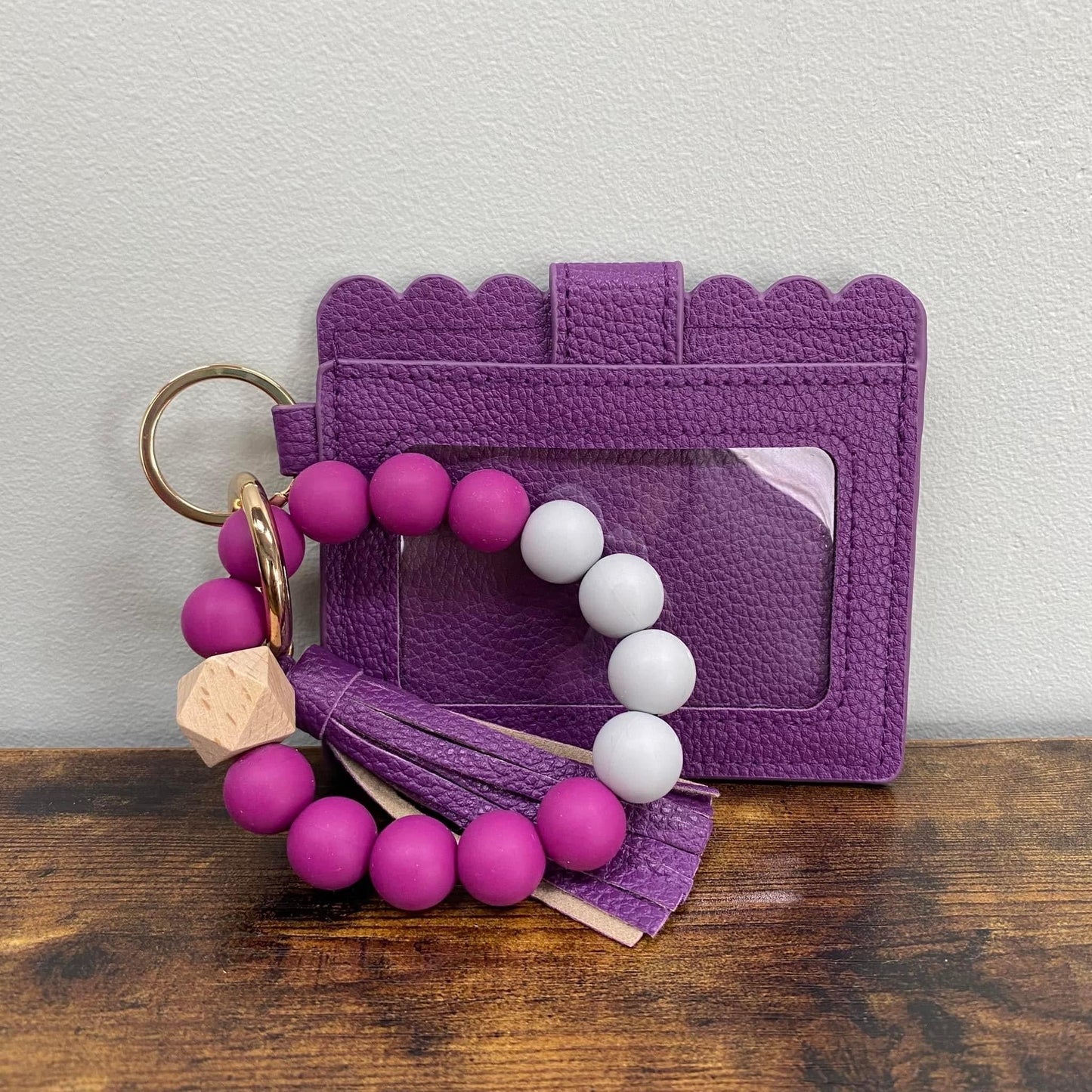 Bracelet Keychain with Card Holder