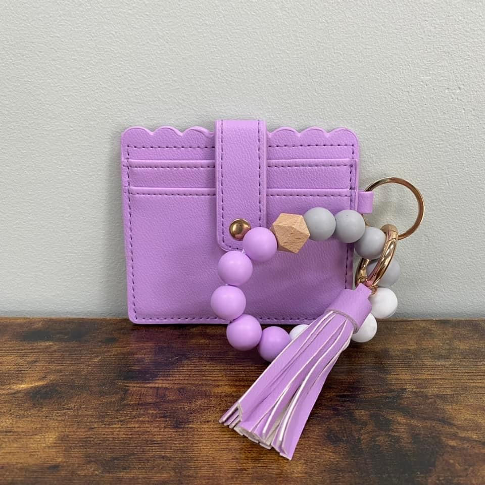 Bracelet Keychain with Card Holder