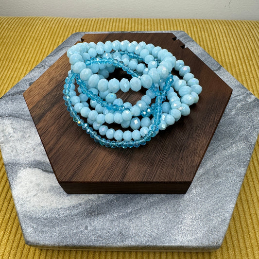 Bracelet Pack - Light Blue Bead