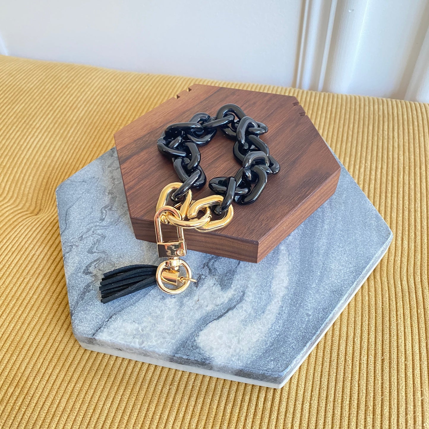 Keychain - Link Bracelet with Tassel