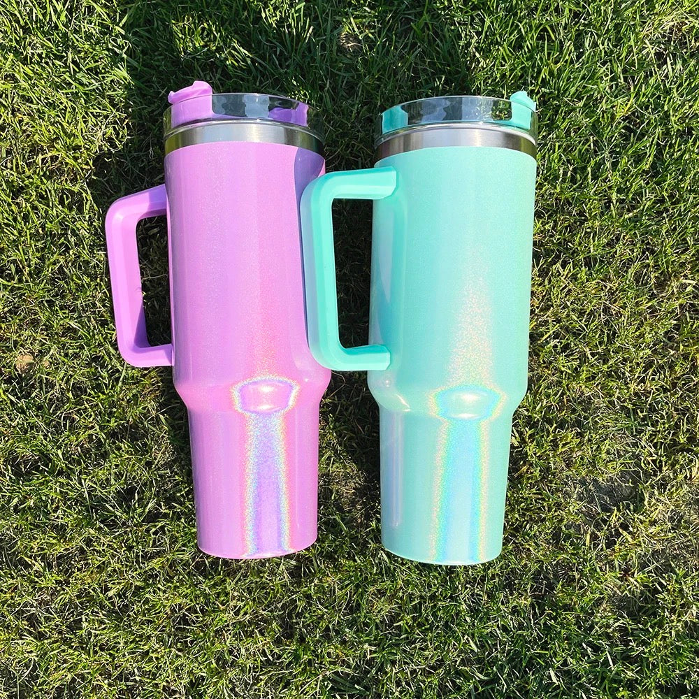 Tumbler - 40oz - Holographic Glitter Shimmer - LOCAL PICK UP OPTION