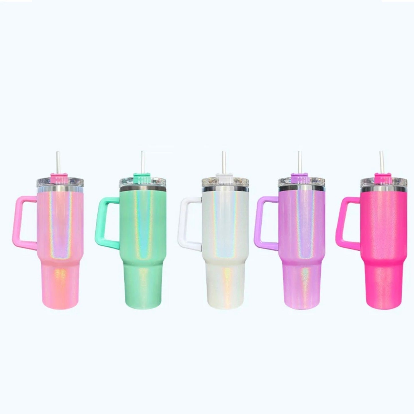 Tumbler - 40oz - Holographic Glitter Shimmer - LOCAL PICK UP OPTION