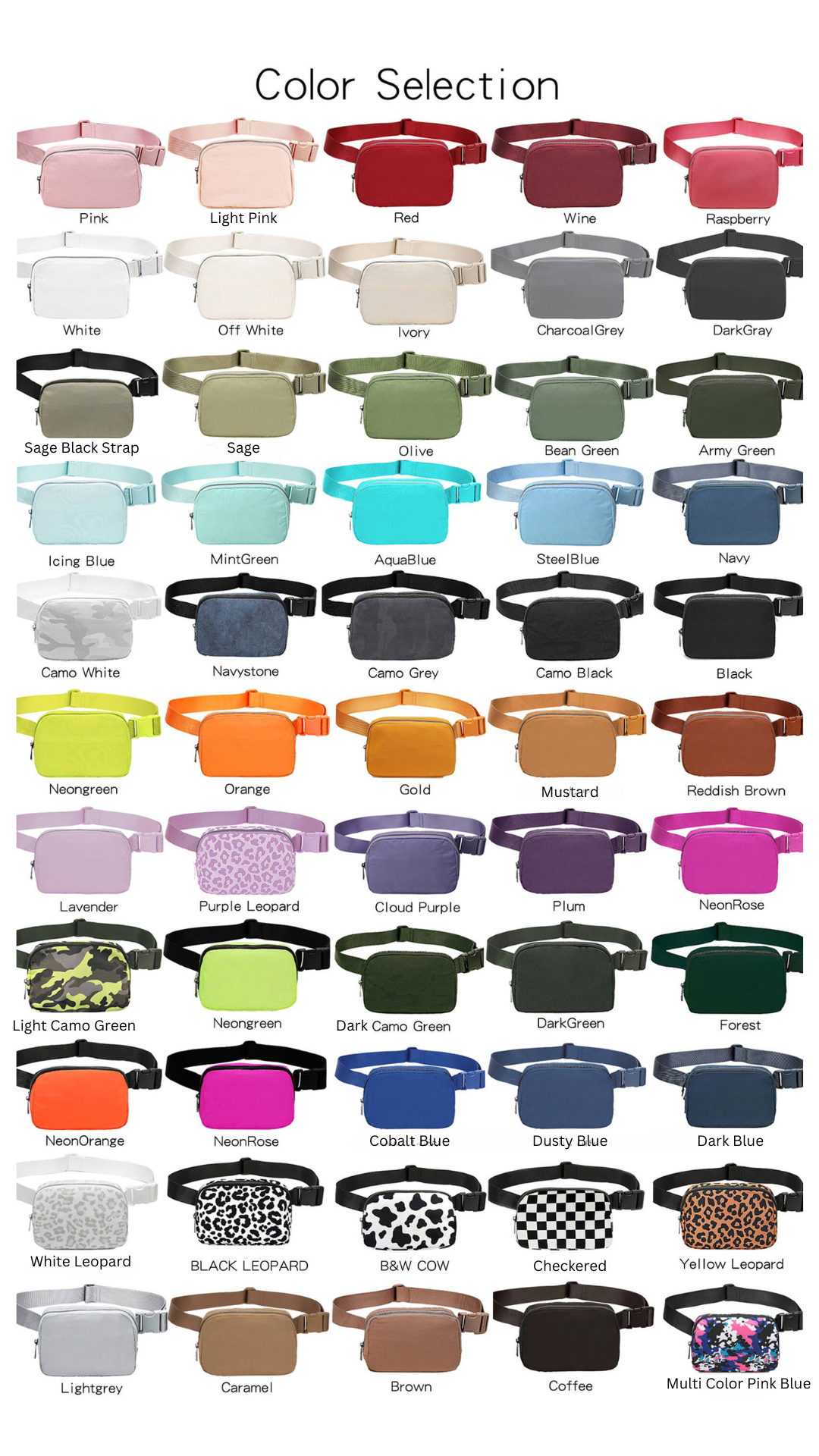 Nylon Belt Bag - Crossbody and Fanny