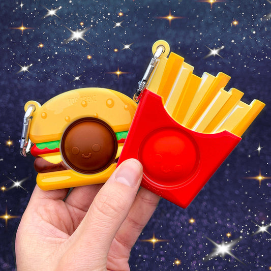 OMG Mega Pop Best Friend Keychains - Burger & Fries