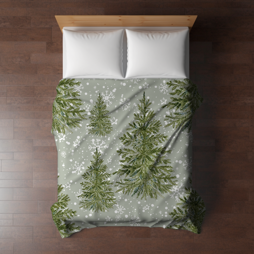 Blanket - Christmas - Green Trees