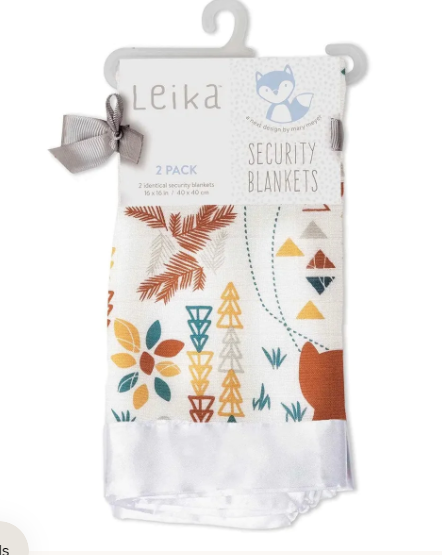 Security blanket, 2-pack, LEIKA  FOX - by Mary Meyer Co.