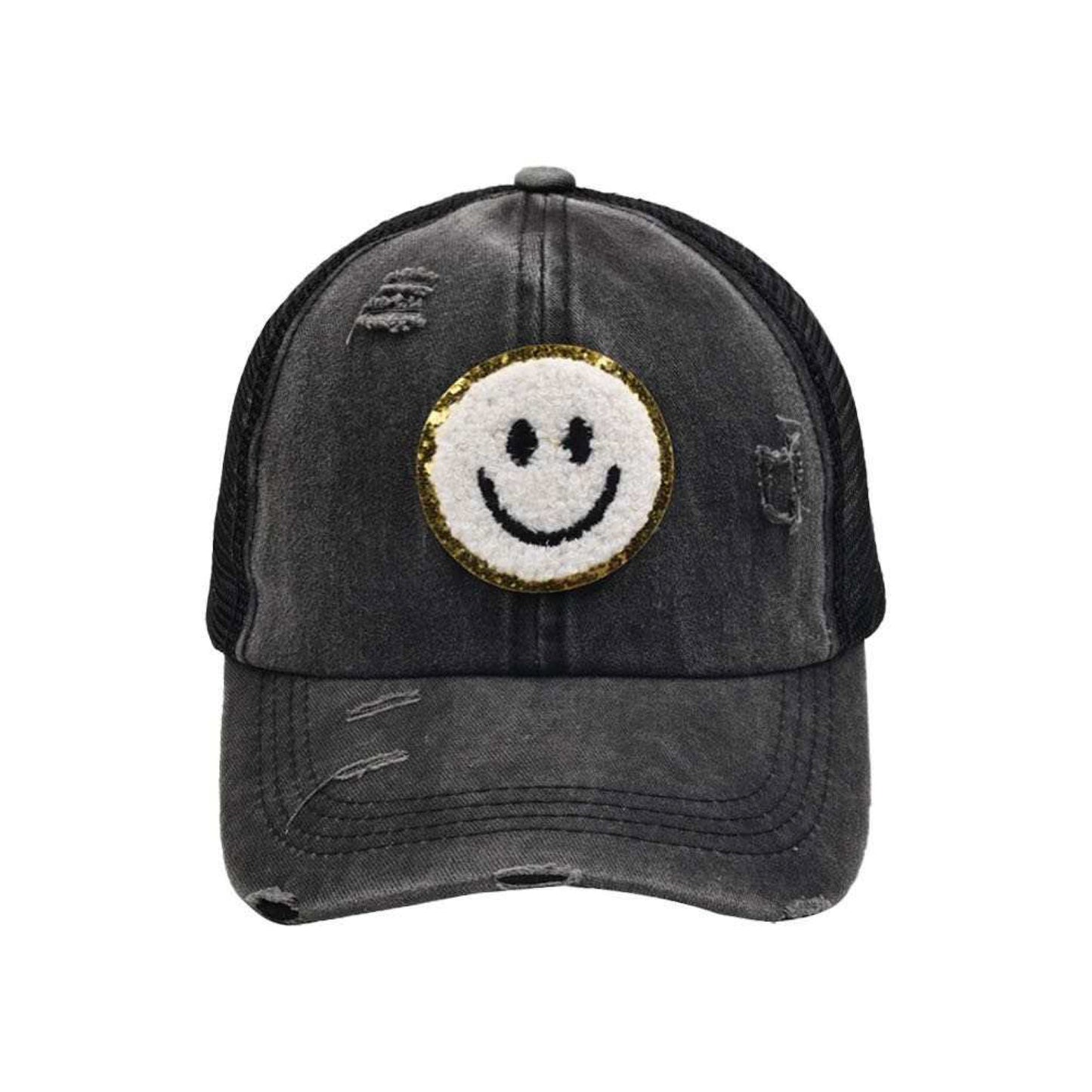 Hat - Smile, Distressed