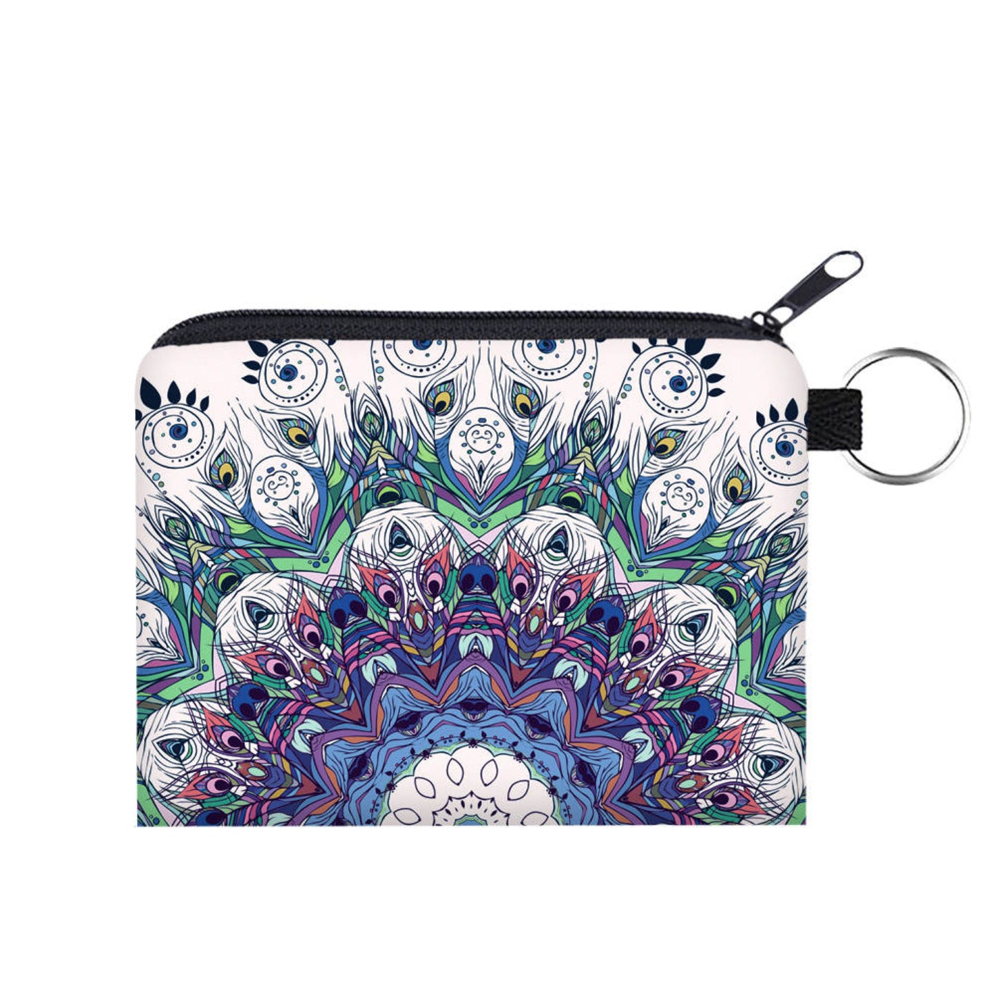 Mini Pouch - Peacock Mandala