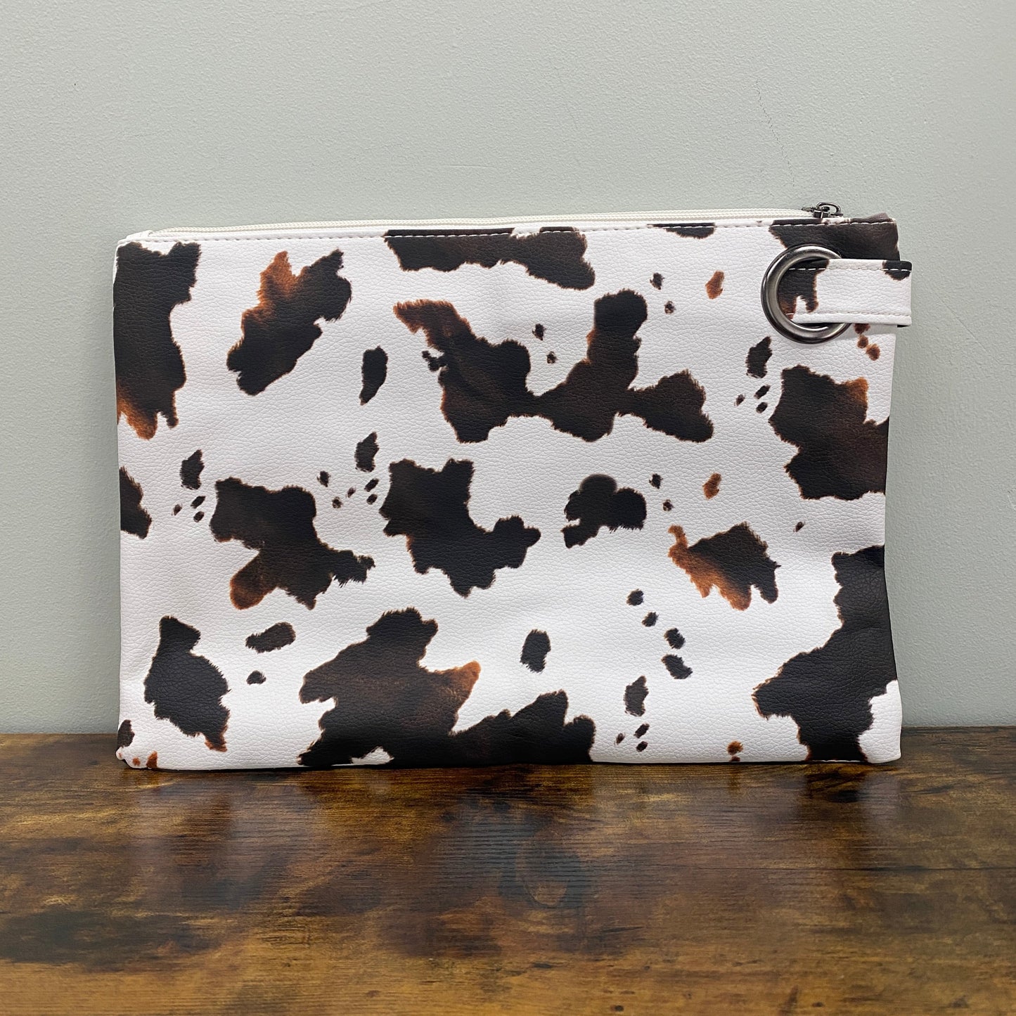 Clutch - Oversized Faux Leather with Wrist Loop