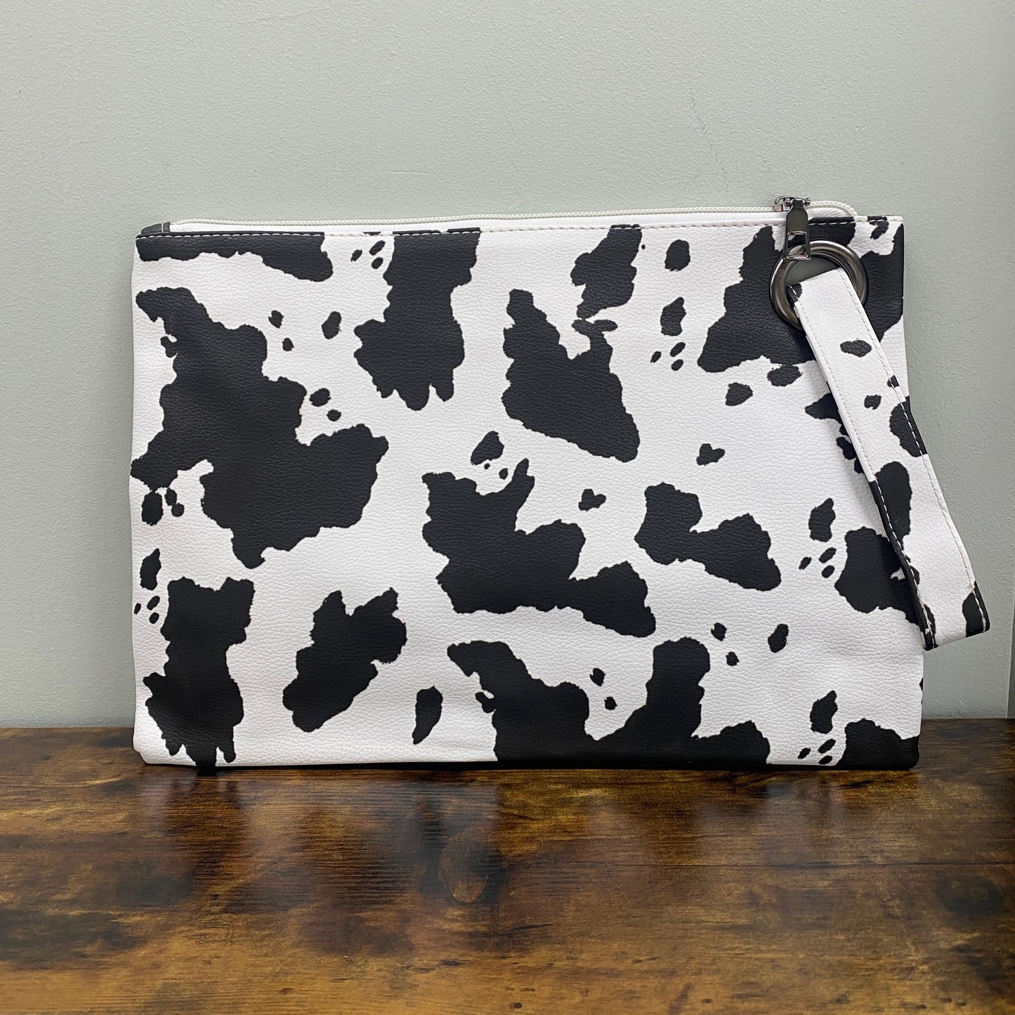 Clutch - Oversized Faux Leather with Wrist Loop