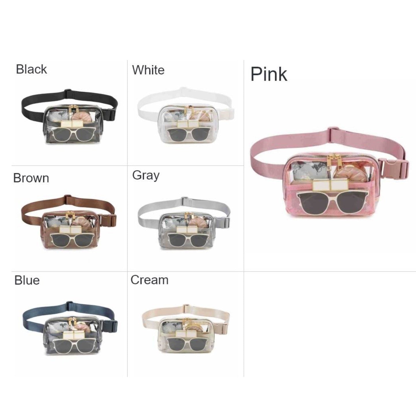 Clear Belt Bag - LOCAL PICK UP OPTION