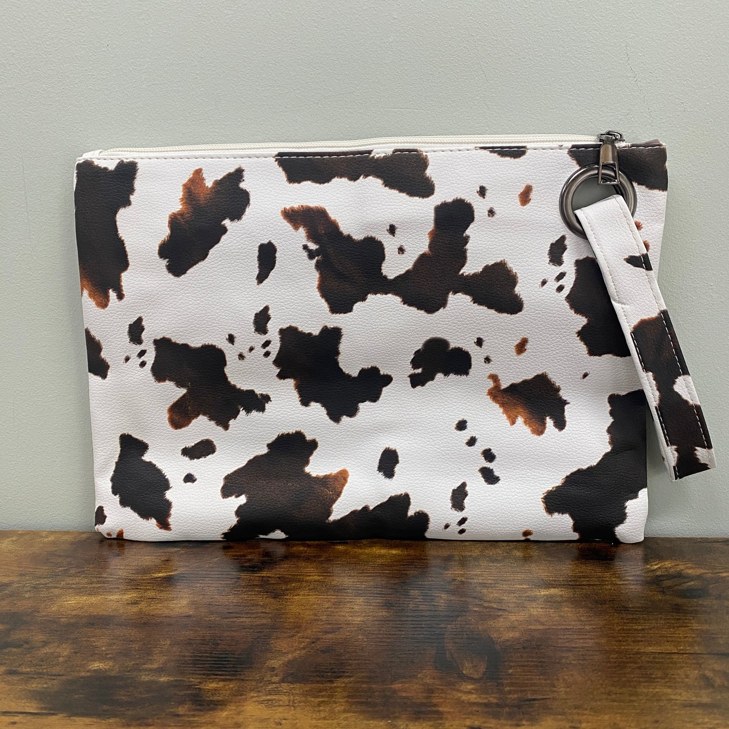 Clutch - Oversized Faux Leather with Wrist Loop