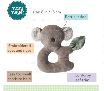 Rattle - DOWN UNDER KKOALA - by Mary Meyer Baby