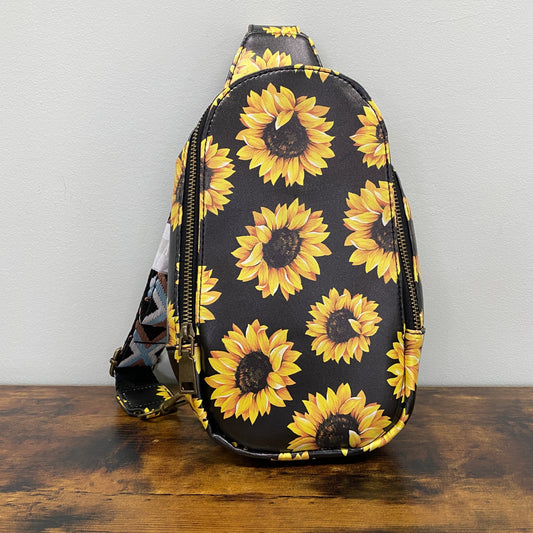 The Samantha Sling Crossbody - Small Sunflowers