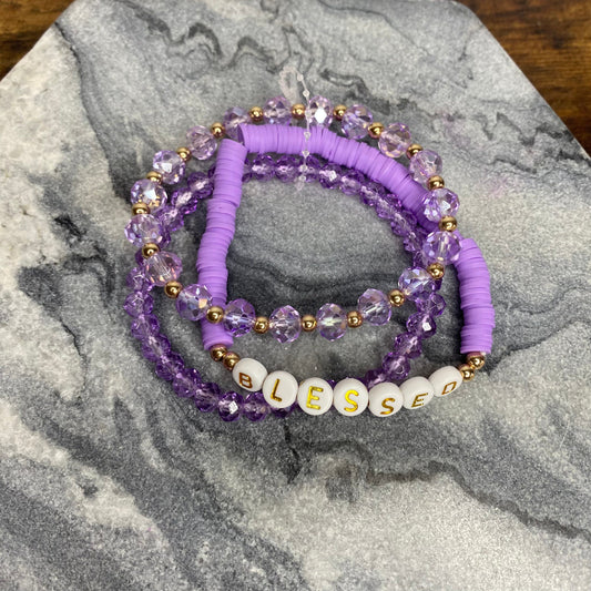 Bracelet Pack - Blessed - Purple