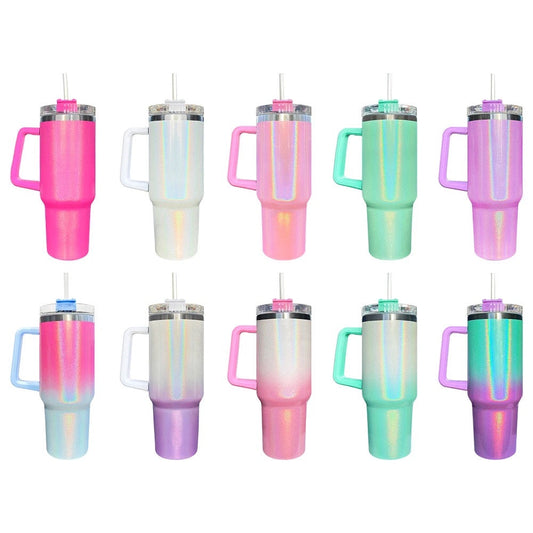 Tumbler - 40oz - Holographic Glitter Shimmer - LOCAL PICK UP OPTION