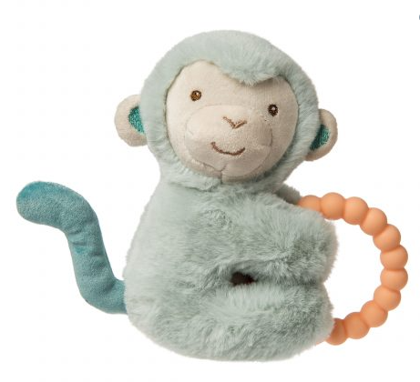 Teether Rattle - LITTLE BUT FIERCE MONKEY - by Mary Meyer Baby