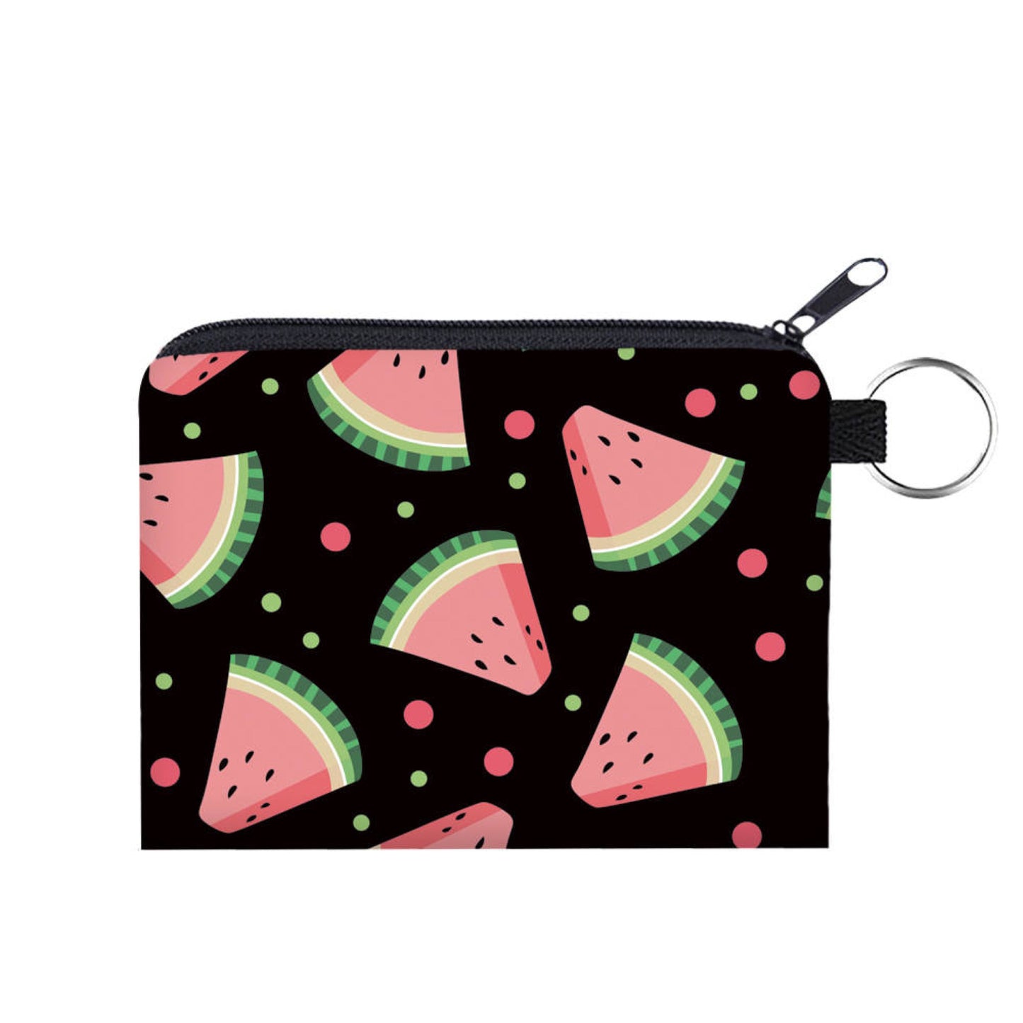 Mini Pouch - Watermelon Slices on Black