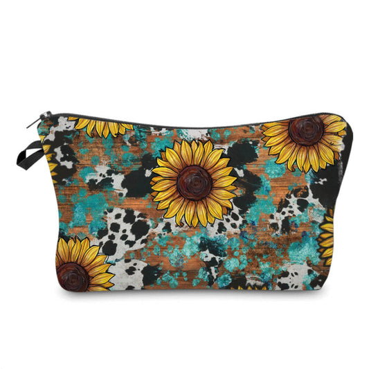 Pouch - Sunflower Cow Wood LOCAL PICK UP OPTION
