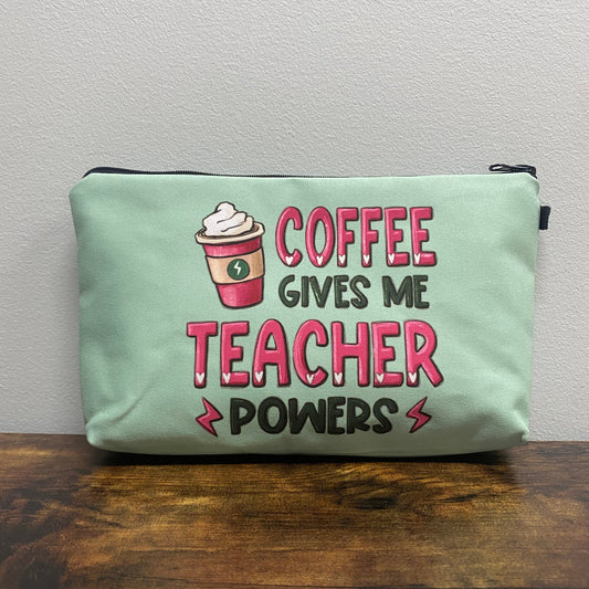 Pouch - Teacher, Coffee Powers