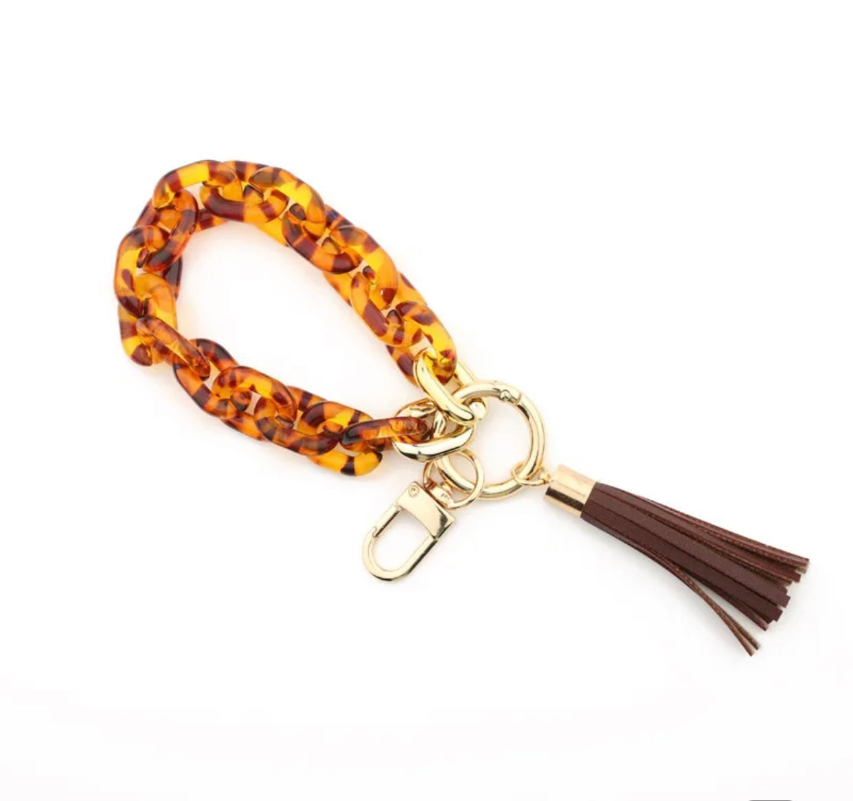 Keychain - Link Bracelet with Tassel