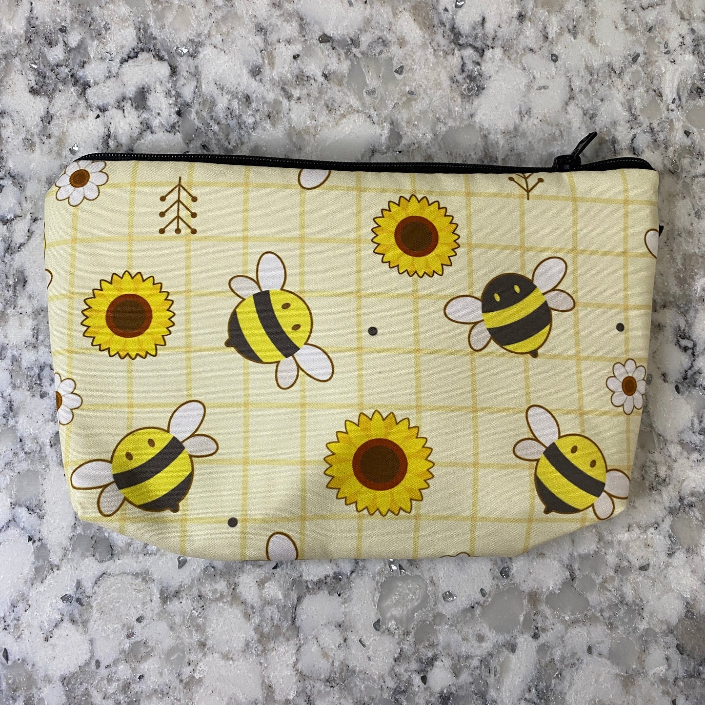 Pouch - Bee, Yellow Sunflower Bees - *While Supplies Last
