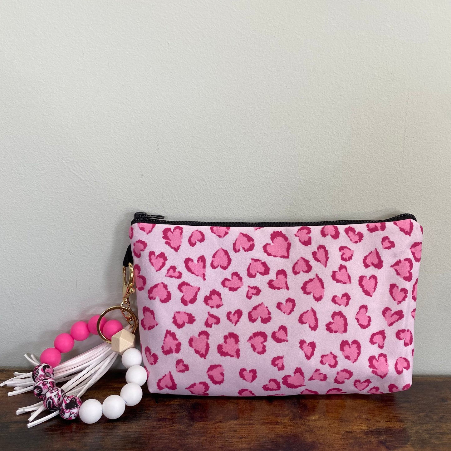 Pouch - Animal Print Pink Heart