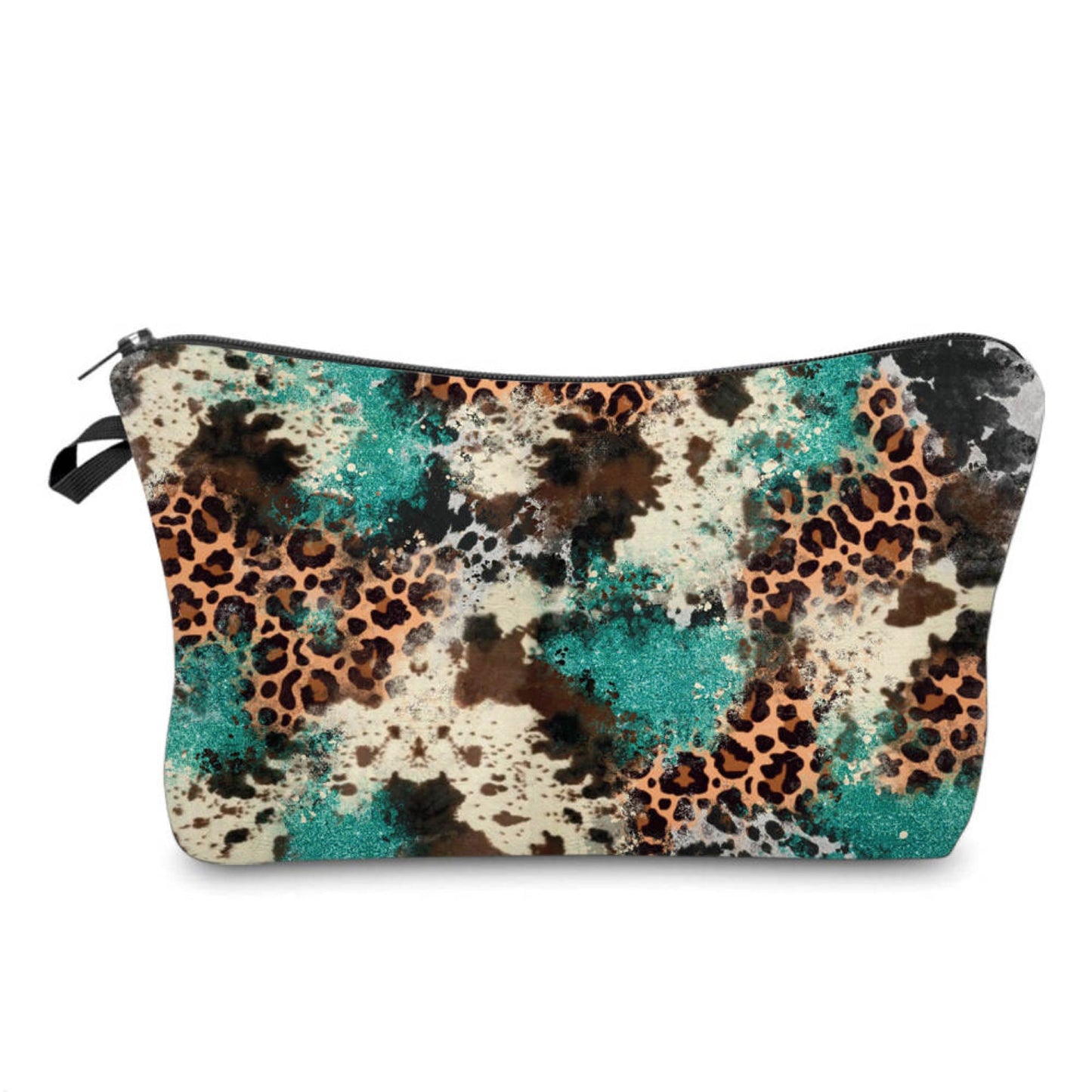 Pouch - Animal Print Cow Blue