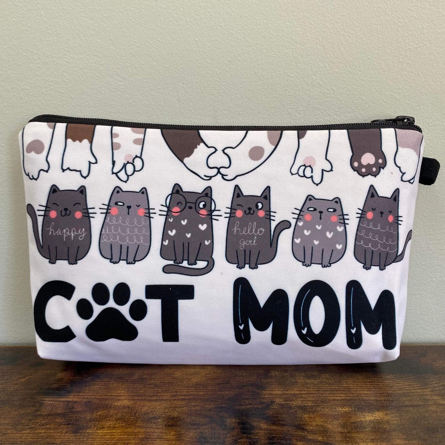 Pouch - Cat Mom White Paw