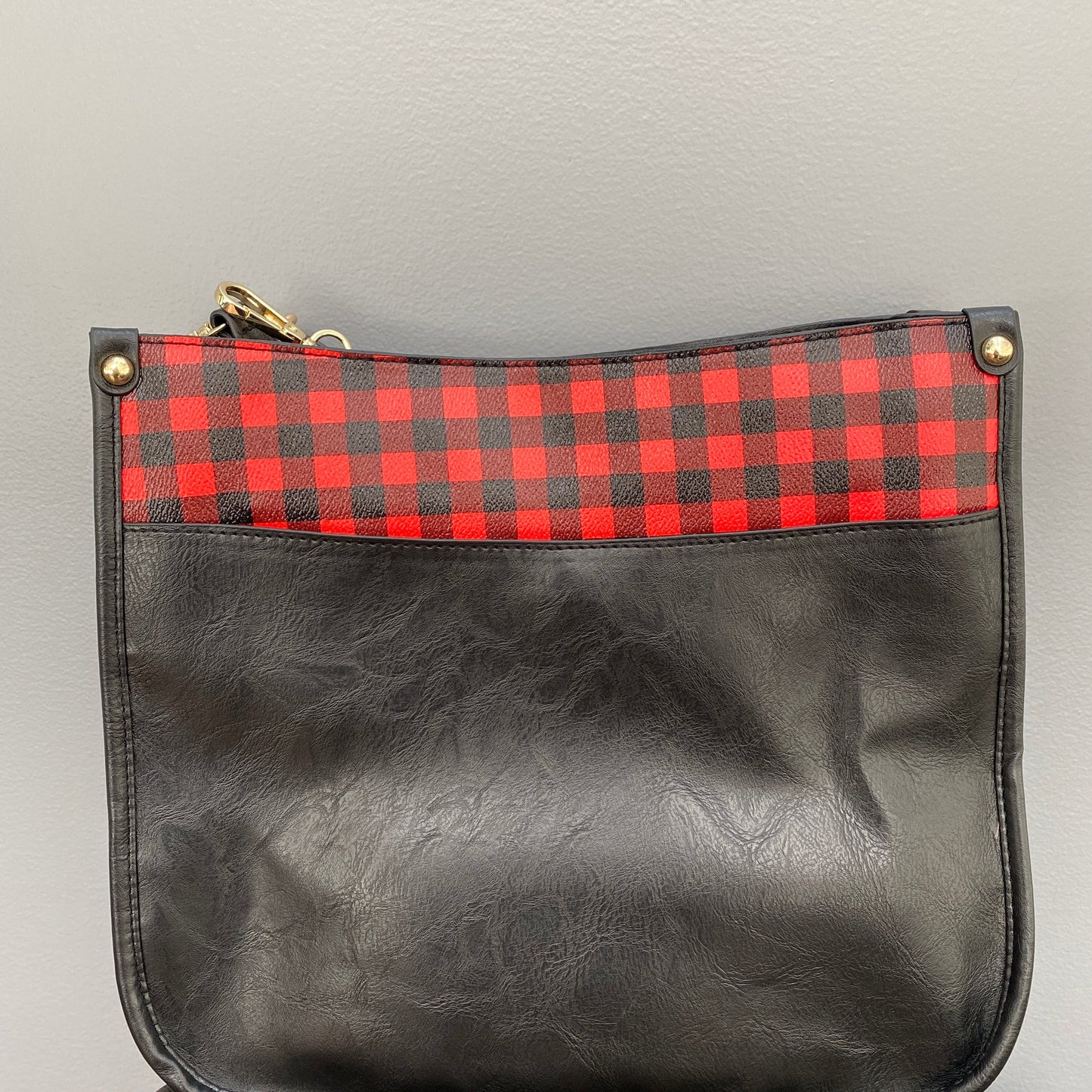 Aubree Crossbody Purse - Black Plaid