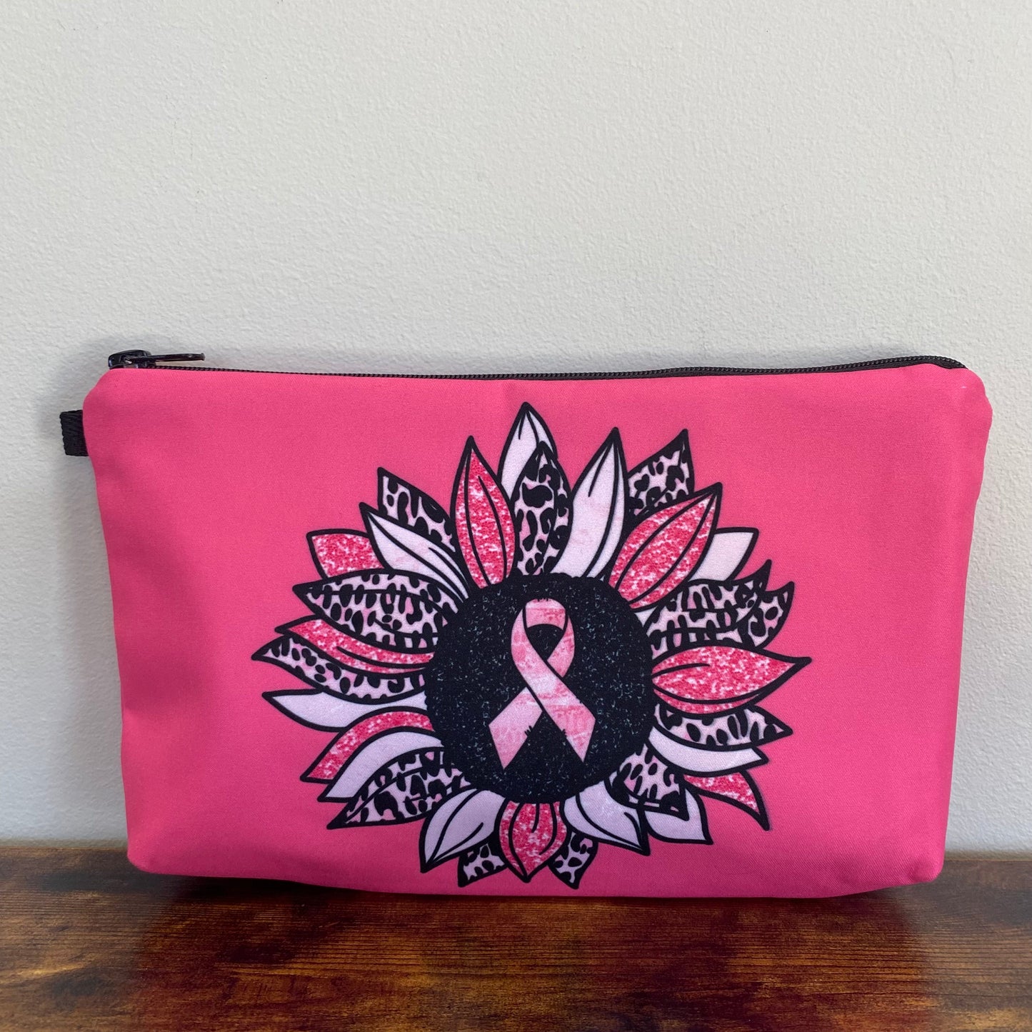 Pouch - BCA Ribbon Sunflower on Pink