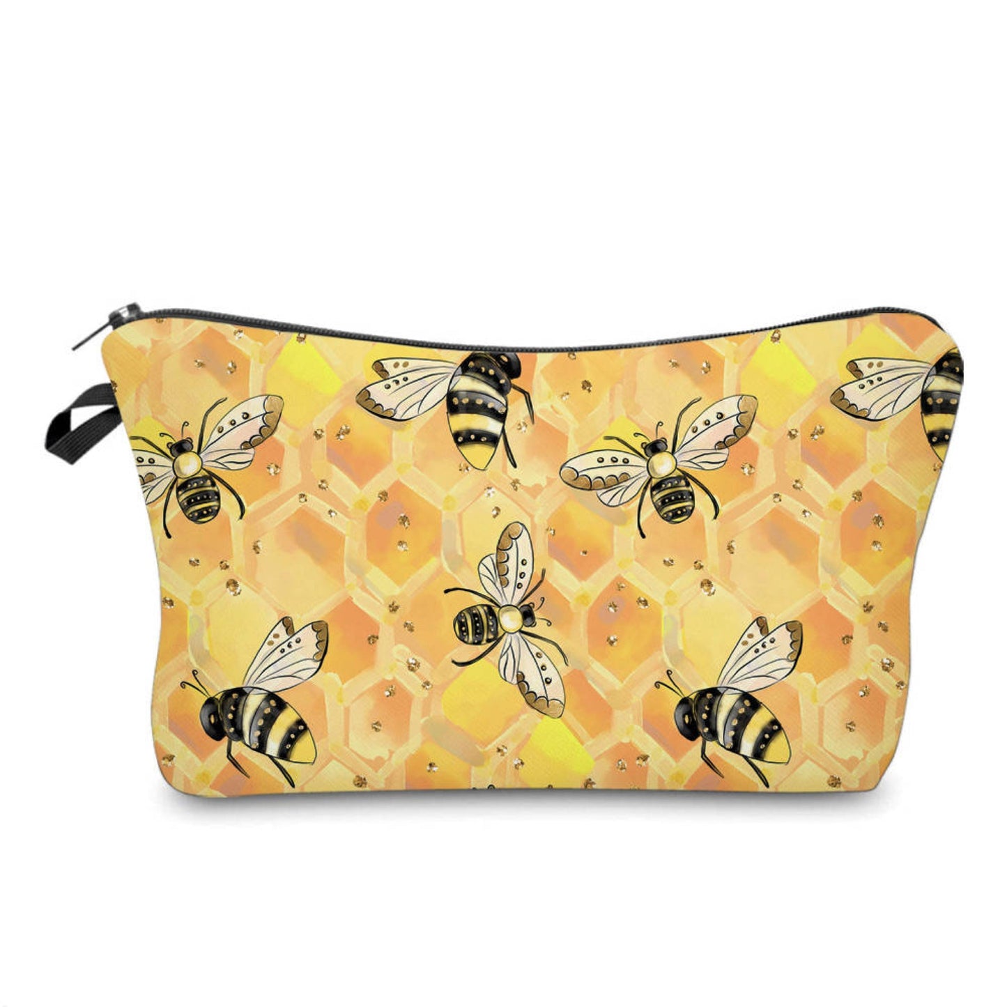 Pouch - Bee, Yellow Honeycomb Bees