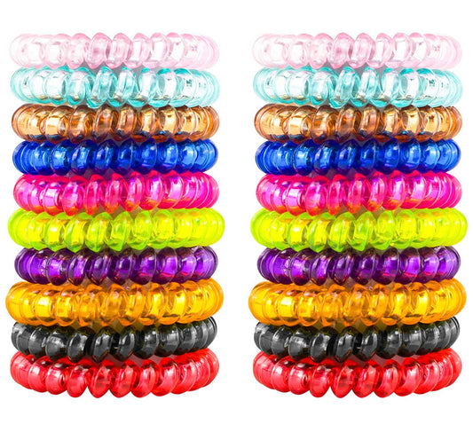 Spiral Coil Hair Tie - Solid Glossy