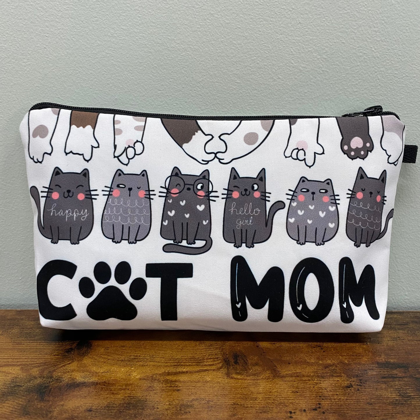 Pouch - Cat Mom White Paw