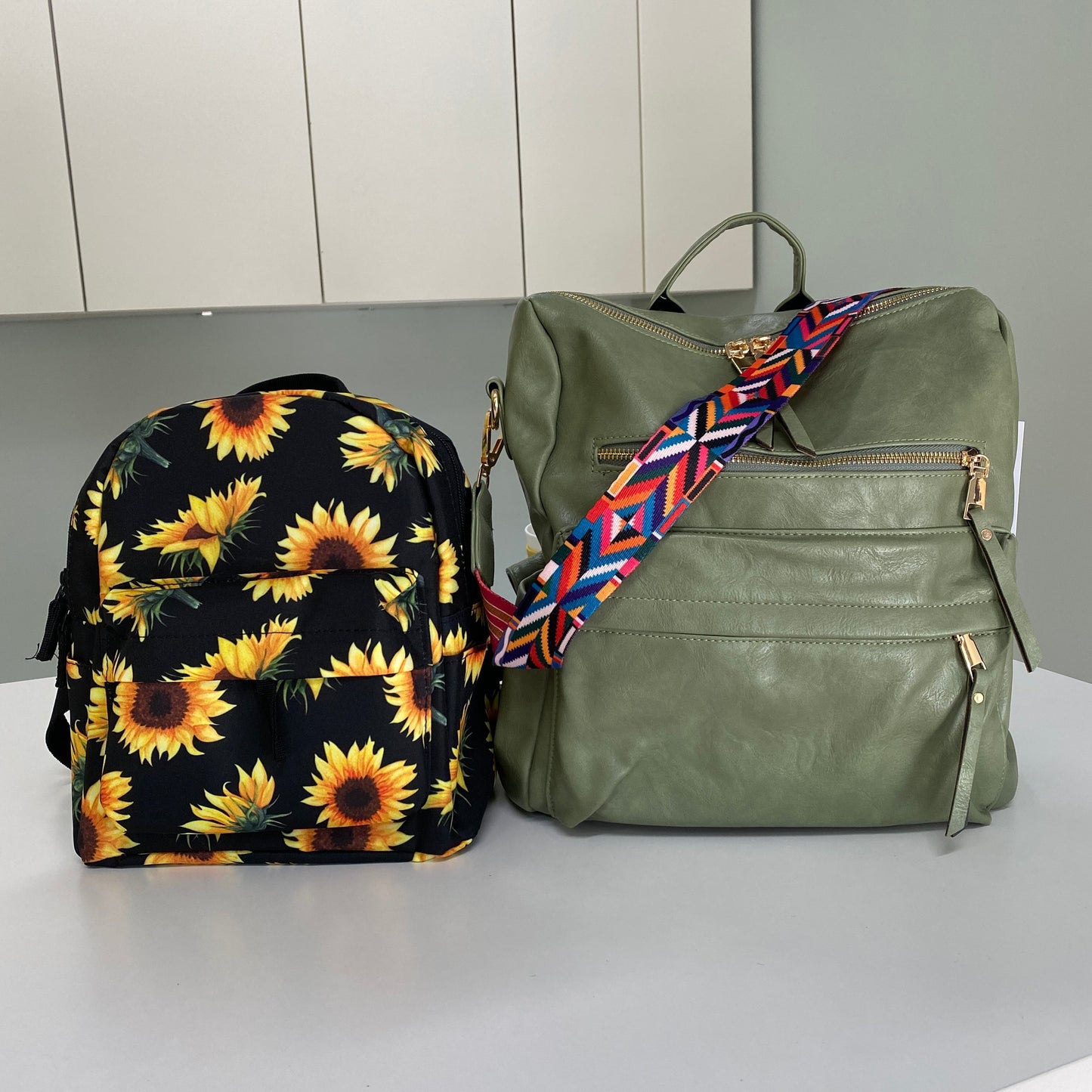 Mini Backpack - Larger Sunflower
