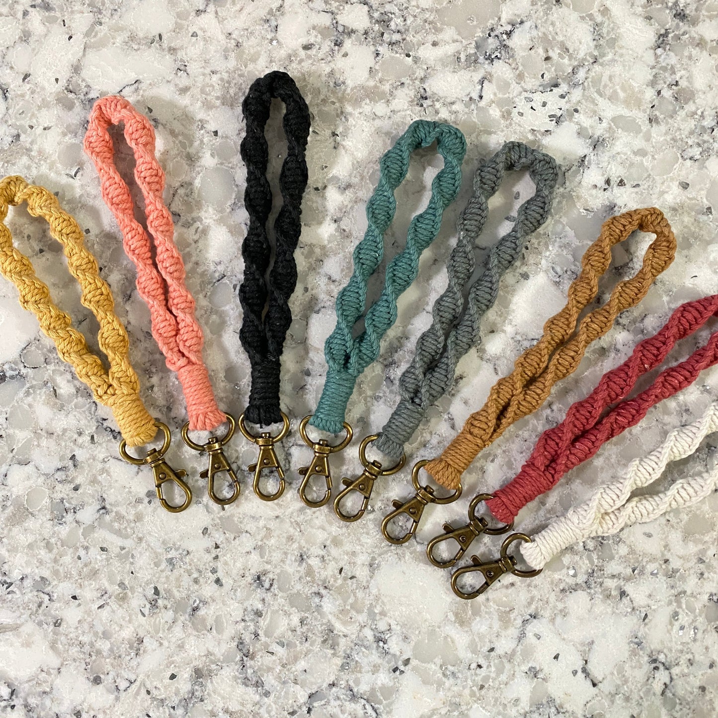 Keychain - Twisted Macrame Bracelet LOCAL PICK UP OPTION