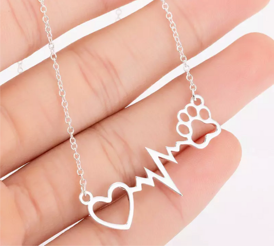 Necklace - Heartbeat Paw