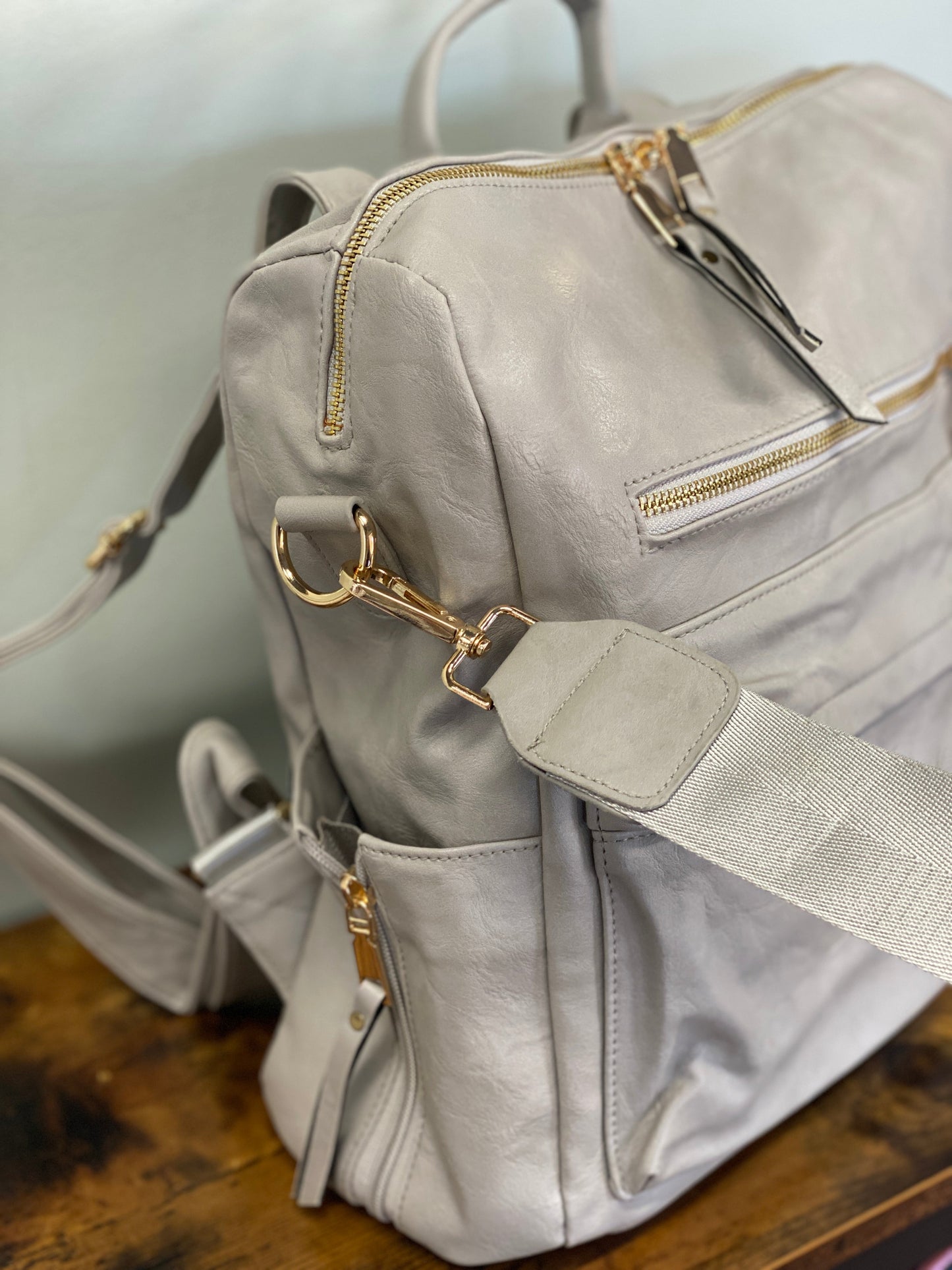 The Brooke Backpack - Light Grey