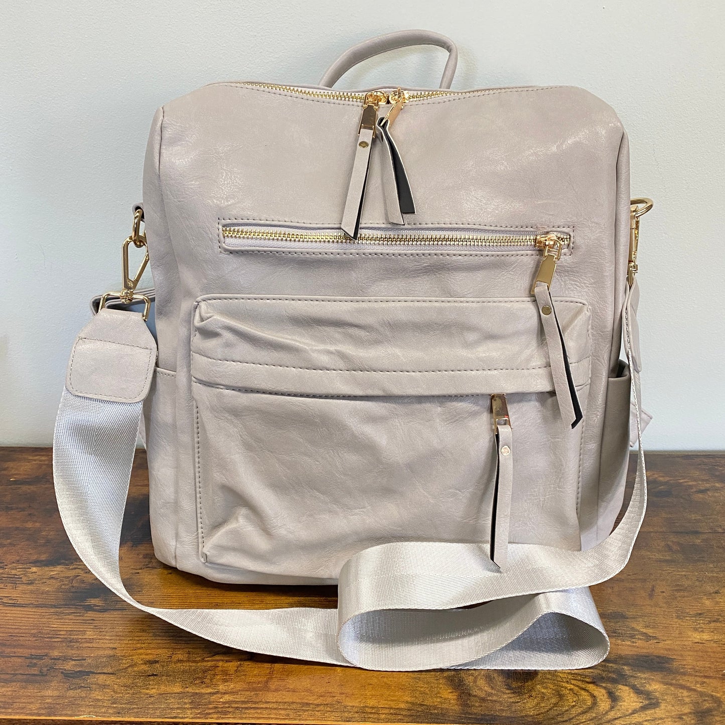 The Brooke Backpack - Light Grey