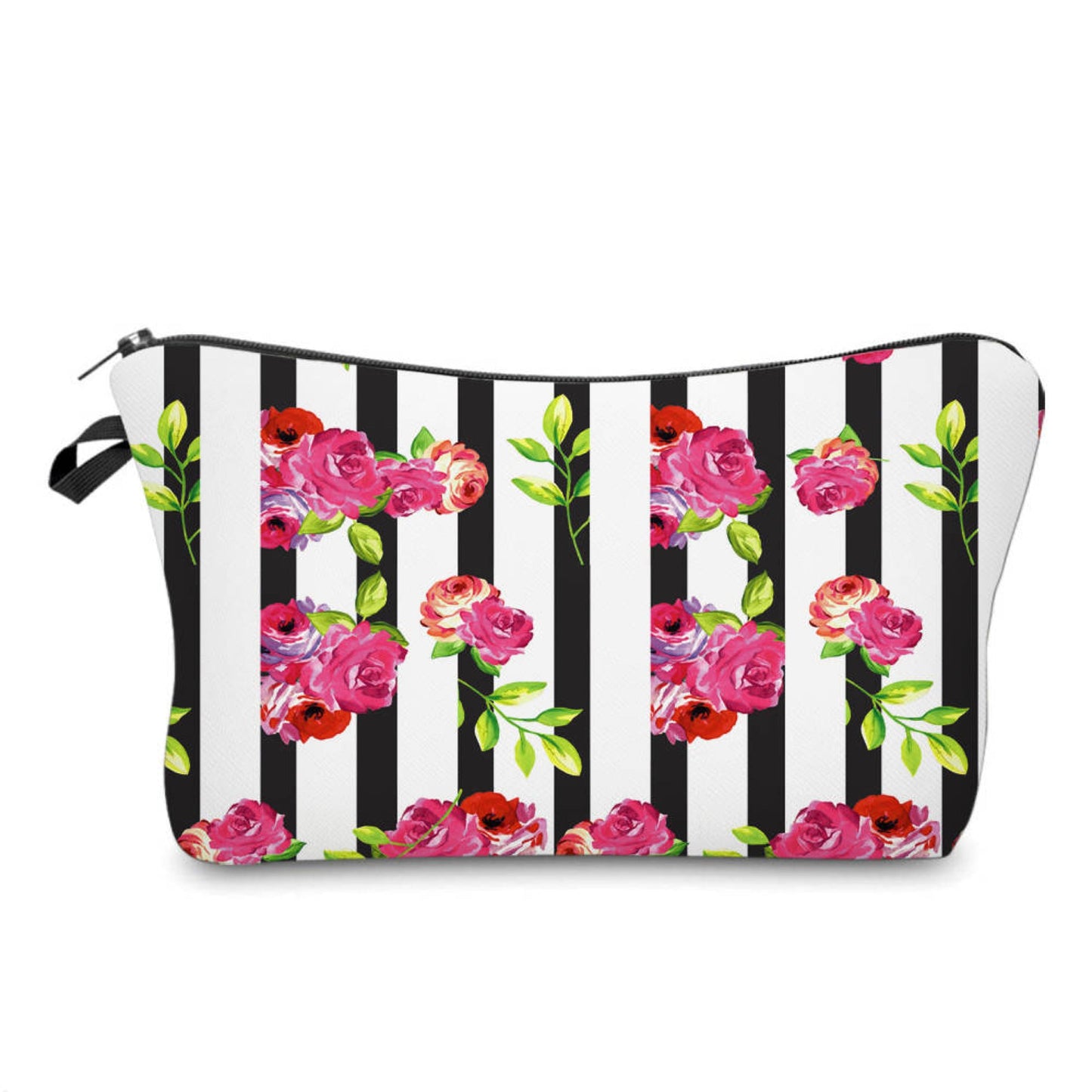 Pouch - Floral Vertical Stripe Pink *While Supplies Last*