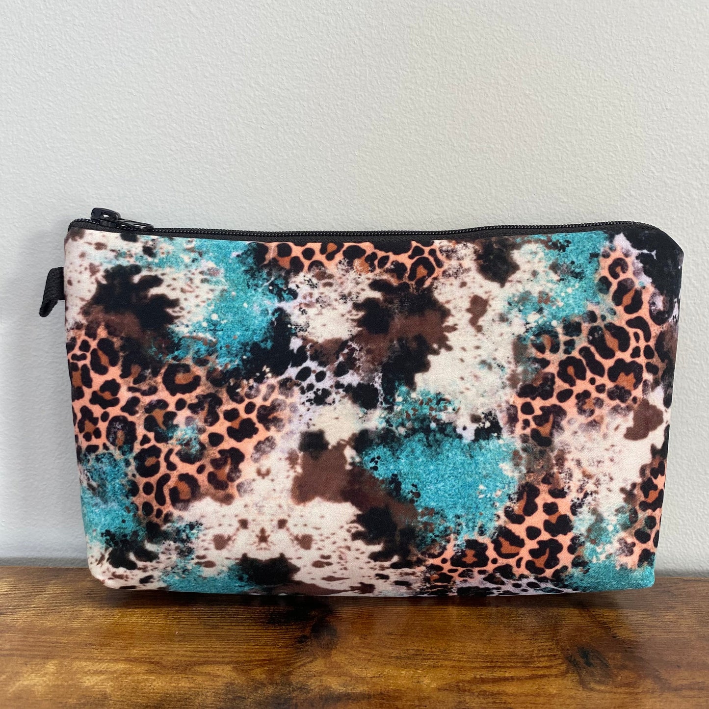 Pouch - Animal Print Cow Blue
