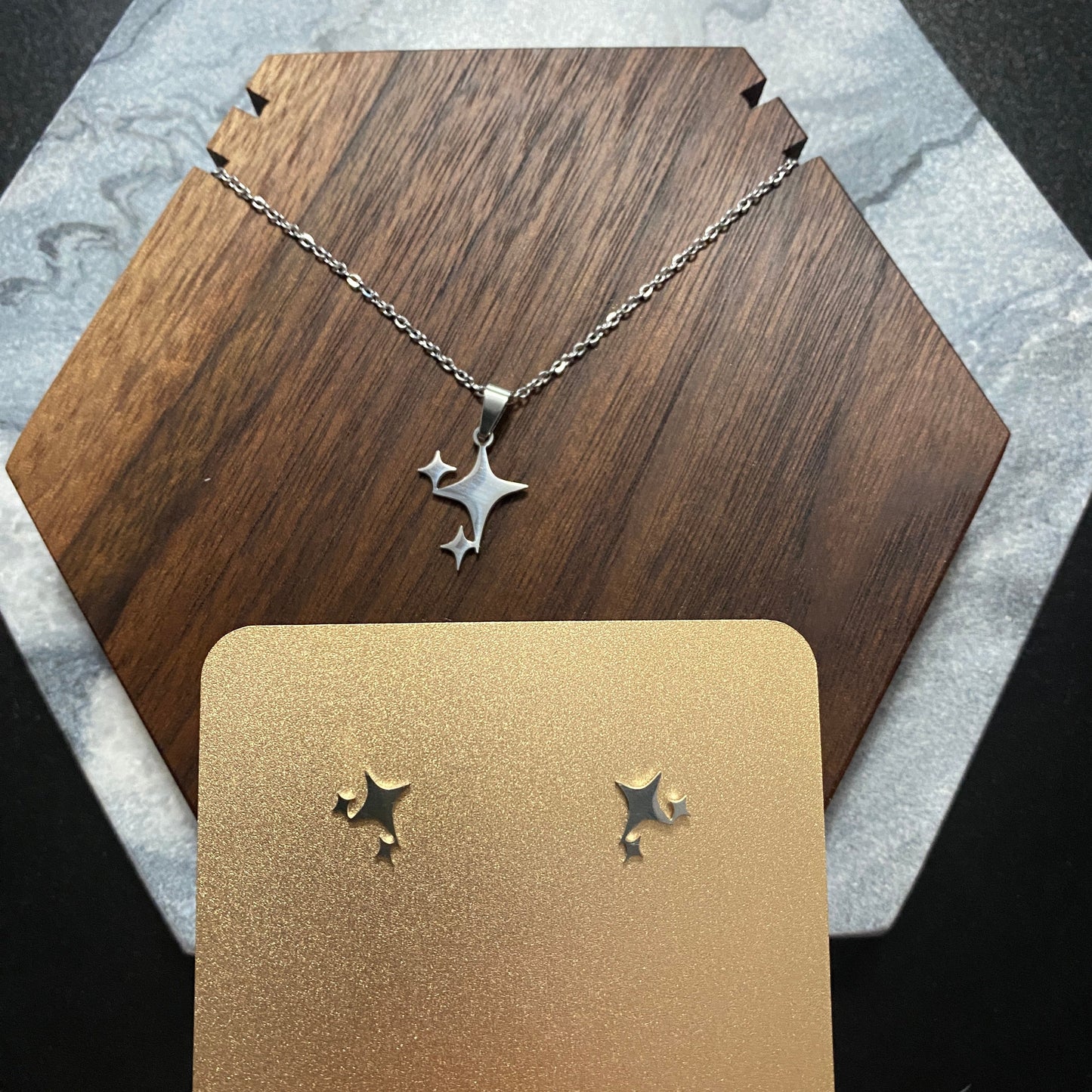 Necklace & Earring Set - Stars